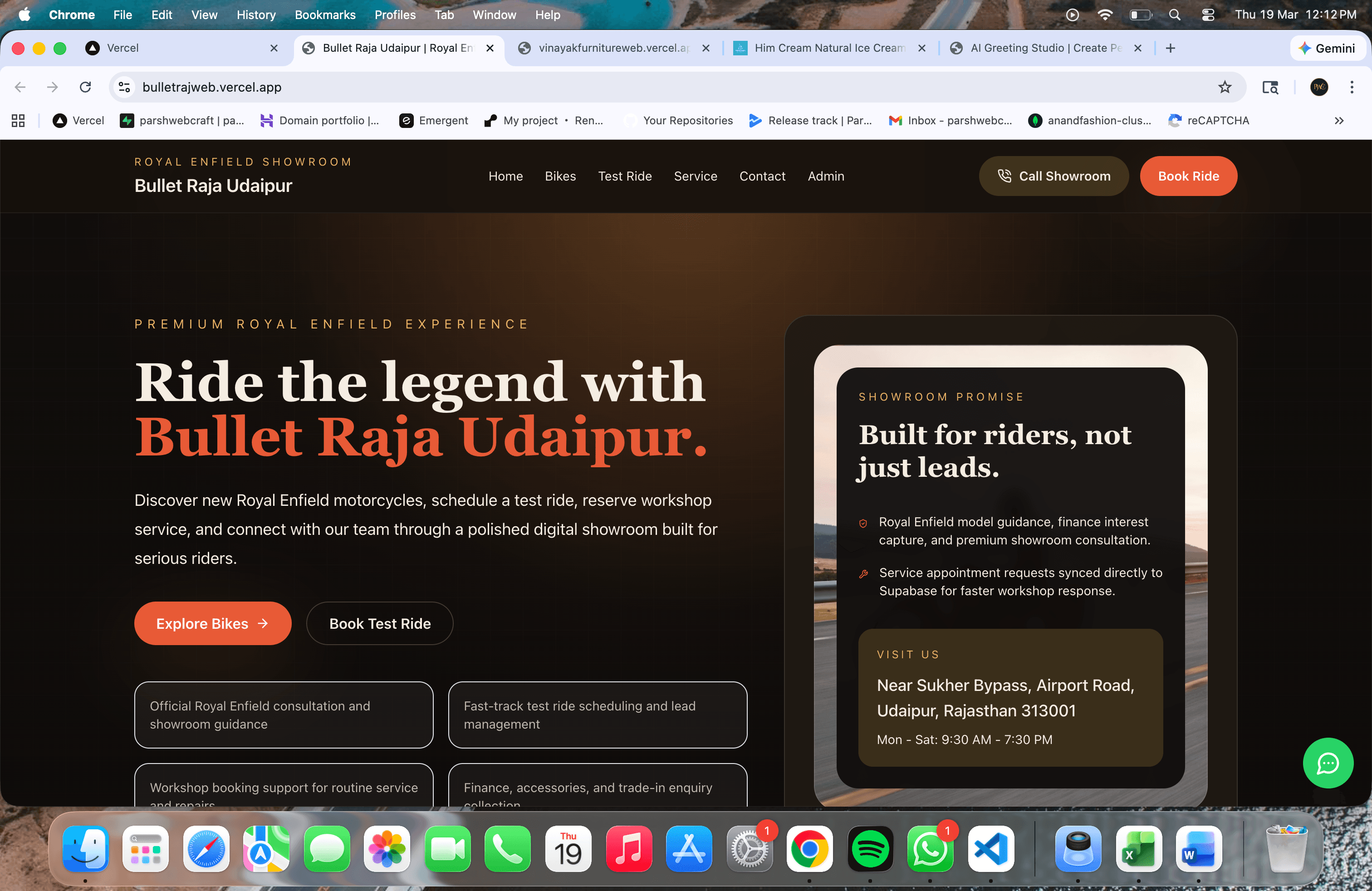 Bullet Raja Showroom — Digital Presence