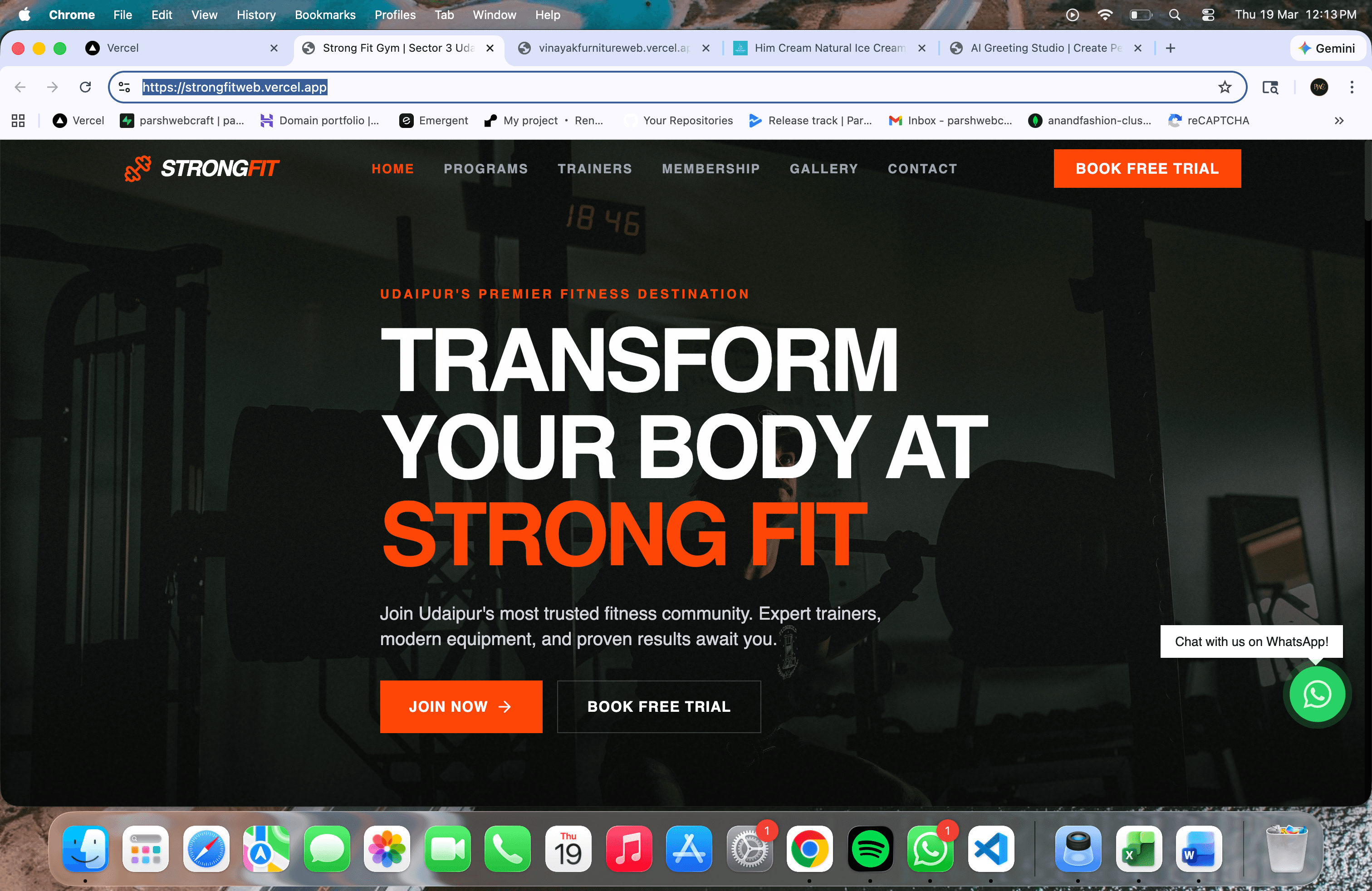Strong Fit — Fitness Brand Website